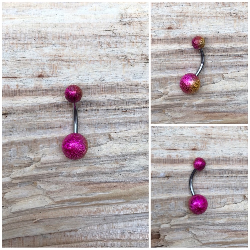 Metallic Color Belly Button Navel Ring